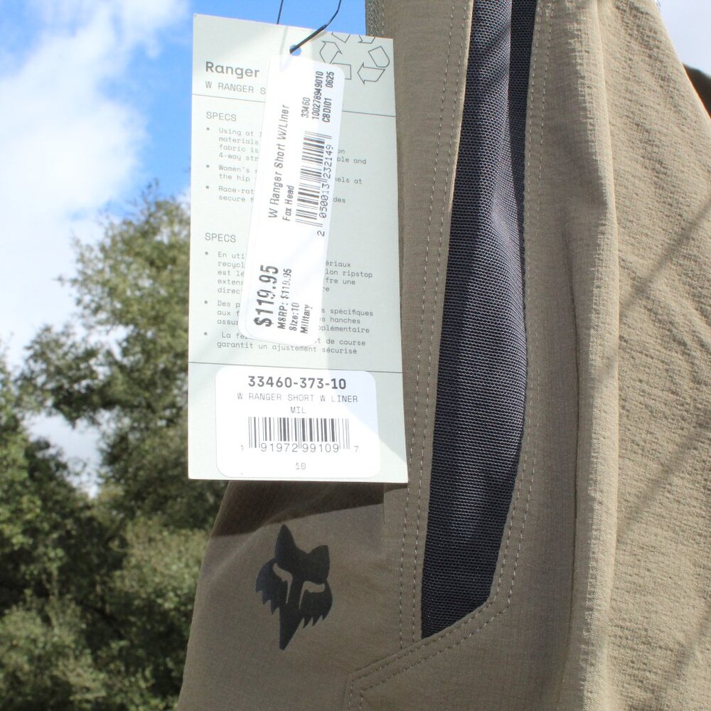 NWT Fox Racing Ranger Short with Liner - Women's Size 10 - Picture 2 of 14